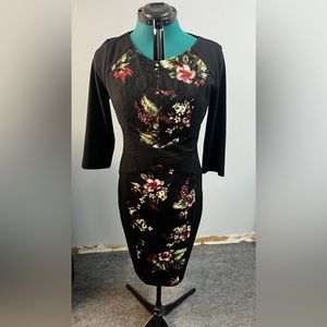 Floral Midi Shift dress